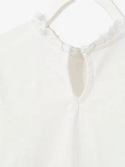 T-shirt Blouse Basics Fille Détails En Macramé Vert Clair Uni - Vertbaudet -Petite Modeuse t shirt blouse basics fille details en macrame 5