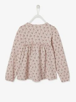 T-shirt Blouse Fille Imprimé Fleurs Encre Imprimé - Vertbaudet -Petite Modeuse t shirt blouse fille imprime fleurs 5