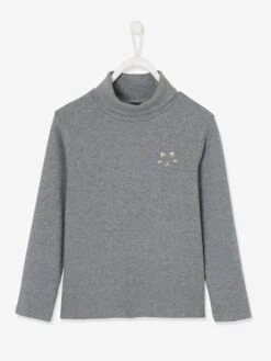 T-shirt Col Roulé Basics Fille Motif Chat Irisé Poitrine Encre - Vertbaudet 10 T-shirt Col Roulé Basics Fille Motif Chat Irisé Poitrine Encre - Vertbaudet -Petite Modeuse t shirt col roule basics fille motif chat irise poitrine 4