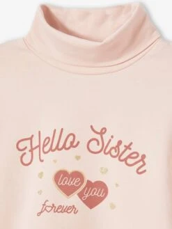 T-shirt Col Roulé Fille Motif Irisé Bleu - Vertbaudet -Petite Modeuse t shirt col roule fille motif irise 5