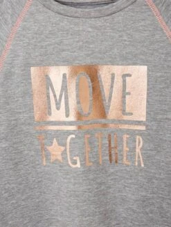 T-shirt De Sport "Move Together" Fille Inscription Irisée Gris Chiné - Vertbaudet 5 T-shirt De Sport "Move Together" Fille Inscription Irisée Gris Chiné - Vertbaudet -Petite Modeuse t shirt de sport move together fille inscription irisee 2