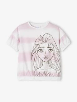 T-shirt Fille Disney® La Reines Des Neiges 2 Blanc Imprimé - Reine Des Neiges