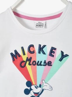 T-shirt Fille Disney Mickey® Blanc - Mickey -Petite Modeuse t shirt fille disney mickey 2