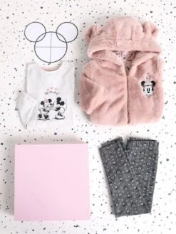 T-shirt Fille Disney Minnie Et Mickey® Avec Paillettes Gris Clair Chiné - Minnie -Petite Modeuse t shirt fille disney minnie et mickey avec paillettes 3