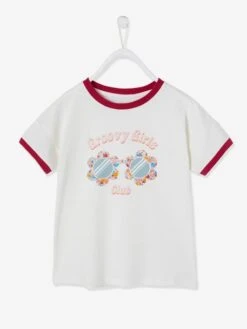 T-shirt Fille "Groovy Girls" Ivoire - Vertbaudet -Petite Modeuse t shirt fille groovy girls 2