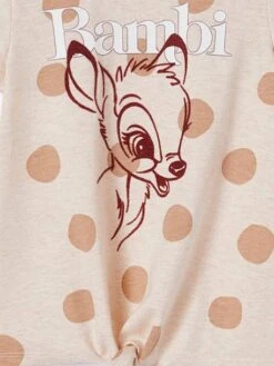 T-shirt Fille Manches Courtes Disney® Bambi Beige Chiné - Disney -Petite Modeuse t shirt fille manches courtes disney bambi 5