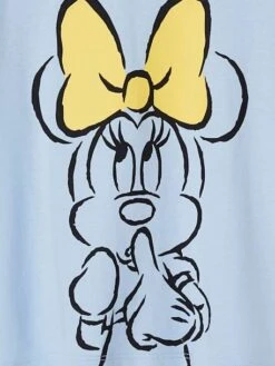 T-shirt Fille Manches Courtes Disney® Minnie Bleu Ciel - Minnie -Petite Modeuse t shirt fille manches courtes disney minnie 2