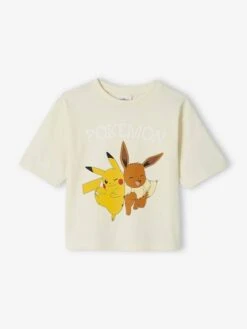 T-shirt Fille Manches Courtes Pokémon® Beige - Pokemon