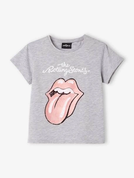 T-shirt Fille Manches Courtes The Rolling Stones® Gris Moyen Chine - Rolling Stones 1 T-shirt Fille Manches Courtes The Rolling Stones® Gris Moyen Chine - Rolling Stones