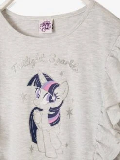 T-shirt Fille Manches Longues My Little Pony® à Paillettes Gris Chiné - My Little Pony -Petite Modeuse t shirt fille manches longues my little pony a paillettes 2