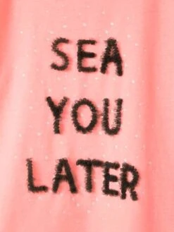 T-shirt Fille Motif En Tulle Rose Fluo - Vertbaudet -Petite Modeuse t shirt fille motif en tulle 2