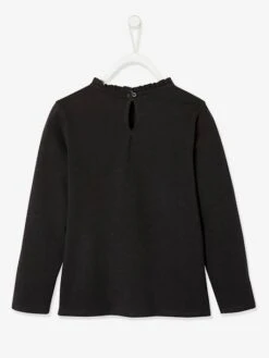 Petite Modeuse -Petite Modeuse t shirt fille motif fantaisie details frisou 1