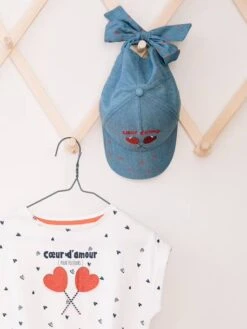 T-shirt Imprimé Détails Irisés Fille Blanc Imprimé - Vertbaudet -Petite Modeuse t shirt imprime details irises fille 3