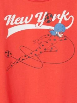 T-shirt Manches Courtes Miraculous® Fille Rouge - Miraculous -Petite Modeuse t shirt manches courtes miraculous fille 2