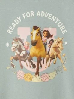 T-shirt Manches Courtes Spirit® Fille Kaki - 271 -Petite Modeuse t shirt manches courtes spirit fille 2