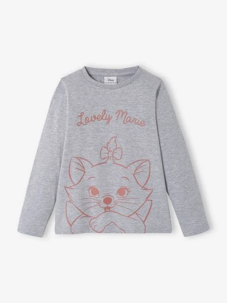 T-shirt Manches Longues Disney® Marie Les Aristochats Fille Gris Chiné - Disney 1 T-shirt Manches Longues Disney® Marie Les Aristochats Fille Gris Chiné - Disney