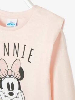 T-shirt Manches Longues Disney® Minnie Fille Rose Avec Anime - Minnie -Petite Modeuse t shirt manches longues disney minnie fille 3