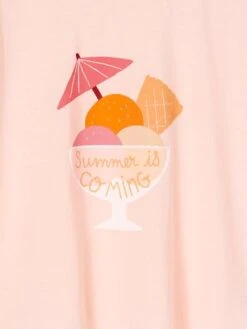 T-shirt Motif été Fille Manches épaules Rose Bonbon - Vertbaudet -Petite Modeuse t shirt motif ete fille manches epaules 5