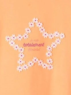 T-shirt Motif Fleurs 3D Fille Manches Courtes Volantées Orange - Vertbaudet 6 T-shirt Motif Fleurs 3D Fille Manches Courtes Volantées Orange - Vertbaudet -Petite Modeuse t shirt motif fleurs 3d fille manches courtes volantees 2