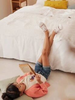 T-shirt Motif Oiseau De Paradis Fille Manches épaules écru - Vertbaudet -Petite Modeuse t shirt motif oiseau de paradis fille manches epaules 3