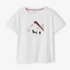 T-shirt Sport Motif Girly Yoga Fille Ivoire - Vertbaudet