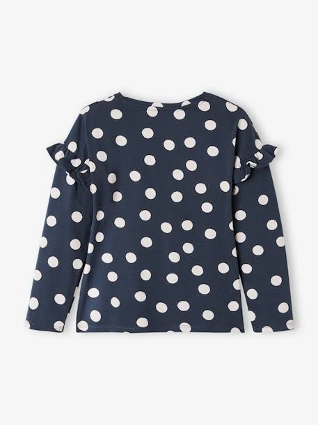 Tee-shirt à Message Manches Volantées Fille Blanc Rayé - Vertbaudet 6 Tee-shirt à Message Manches Volantées Fille Blanc Rayé - Vertbaudet – Image 6