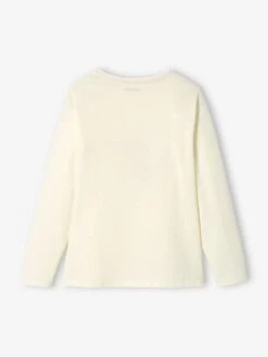 Tee-shirt à Sequins Fille écru - Vertbaudet -Petite Modeuse tee shirt a sequins fille 2