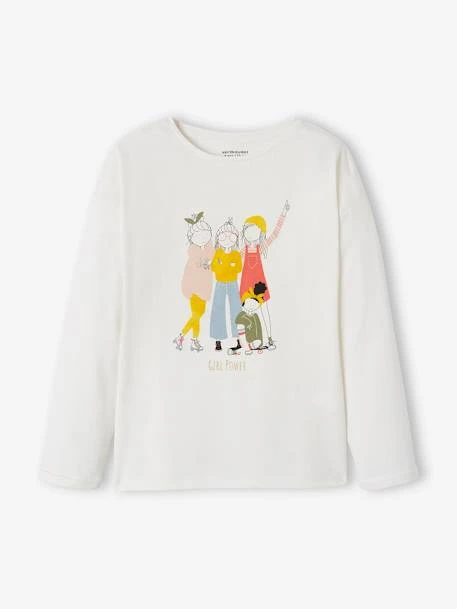 Tee-shirt égérie Détails Fantaisie Fille Rose Poudré - Vertbaudet 2 Tee-shirt égérie Détails Fantaisie Fille Rose Poudré - Vertbaudet – Image 2