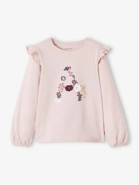 Tee-shirt Fille Rose Moyen - 15-1905 Tcx - Vertbaudet 1 Tee-shirt Fille Rose Moyen - 15-1905 Tcx - Vertbaudet