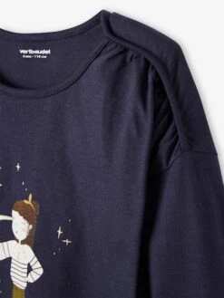 Tee-shirt Grily Fille Détails Irisés. Bleu Marine - Vertbaudet 10 Tee-shirt Grily Fille Détails Irisés. Bleu Marine - Vertbaudet -Petite Modeuse tee shirt grily fille details irises 4