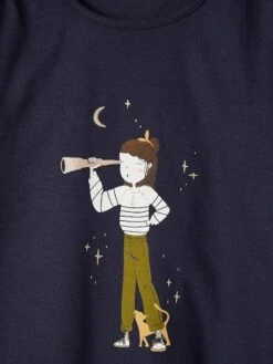 Tee-shirt Grily Fille Détails Irisés. Bleu Marine - Vertbaudet 11 Tee-shirt Grily Fille Détails Irisés. Bleu Marine - Vertbaudet -Petite Modeuse tee shirt grily fille details irises 5