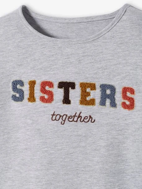 Tee-shirt Message En Bouclettes Fille Blanc - Vertbaudet 6 Tee-shirt Message En Bouclettes Fille Blanc - Vertbaudet – Image 6