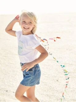 Tee-shirt Motif Coquillage Irisé Fille. Blanc - Vertbaudet 10 Tee-shirt Motif Coquillage Irisé Fille. Blanc - Vertbaudet -Petite Modeuse tee shirt motif coquillage irise fille 4