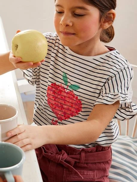 Tee-shirt Motif Fruit En Encre Gonflante Fille Rose Imprimé - Vertbaudet 1 Tee-shirt Motif Fruit En Encre Gonflante Fille Rose Imprimé - Vertbaudet