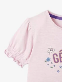 Tee-shirt Motif Irisé Fille Lilas - Vertbaudet -Petite Modeuse tee shirt motif irise fille 2