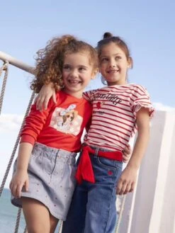 Tee-shirt Rayé Avec Coeur En Sequins Fille écru Rayé - Vertbaudet 11 Tee-shirt Rayé Avec Coeur En Sequins Fille écru Rayé - Vertbaudet -Petite Modeuse tee shirt raye avec coeur en sequins fille 5