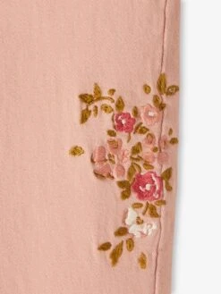 Tregging Brodé MorphologiK Fin Fille Rose Poudré - Vertbaudet -Petite Modeuse tregging brode morphologik fin fille 4