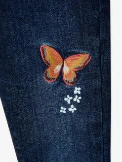 Tregging Fantaisie MorphologiK "waterless" Fille Tour De Hanches Large Denim Brut - Vertbaudet -Petite Modeuse tregging fantaisie morphologik waterless fille tour de hanches large 3